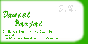 daniel marjai business card